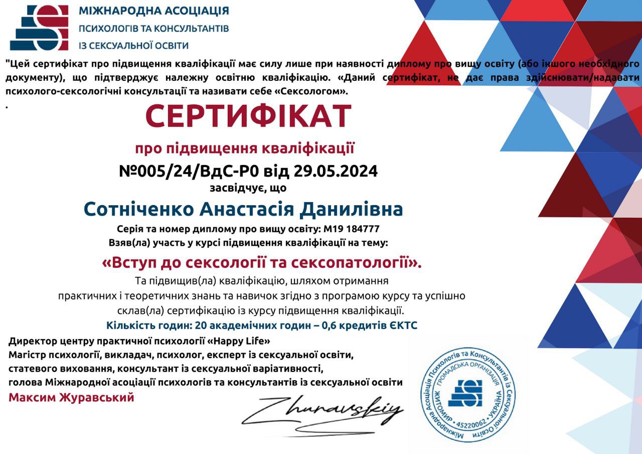 Сертифікат 4